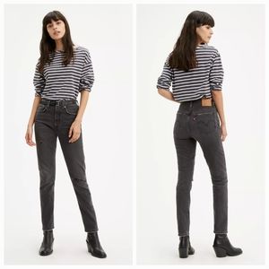 Levi's Premium 29 Indie Sleeze Modern Contemporary 501 High Rise Button Fly Jean